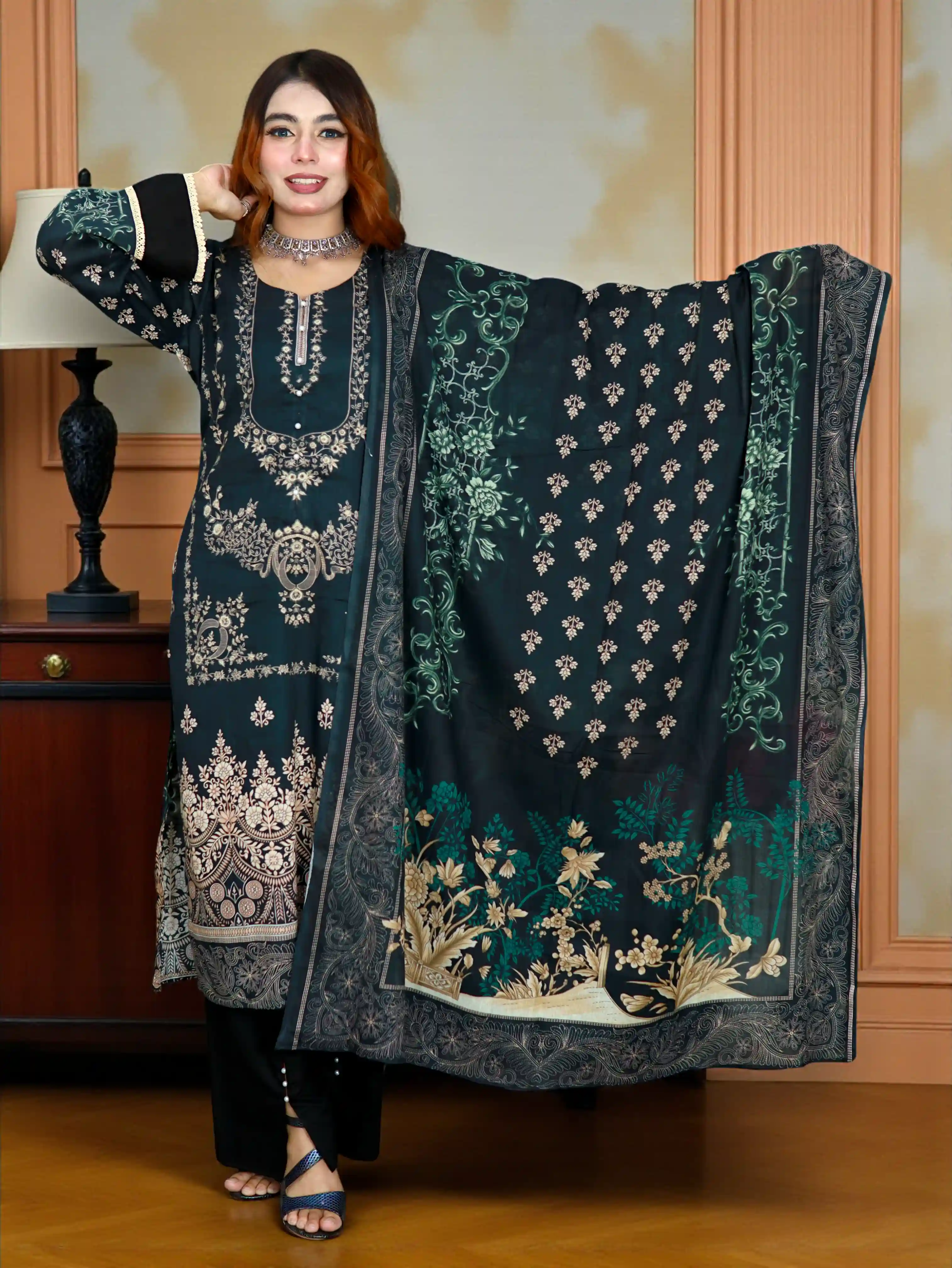 আনরেডি ZAMZAM 408 BLACK COLOR LAWN